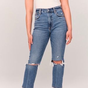 Abercrombie Ultra high rise straight jeans